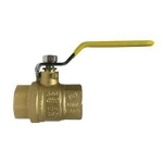 Midland Metals 940171AR Forged Brass Full-Port Ball Valve, 1/4 in NPT, 600 psi